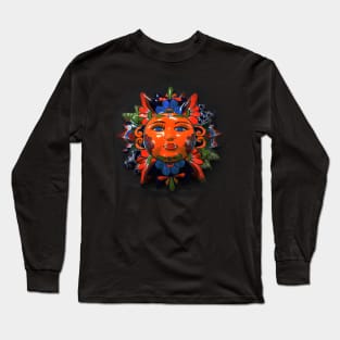 Red Mexican Sun Long Sleeve T-Shirt